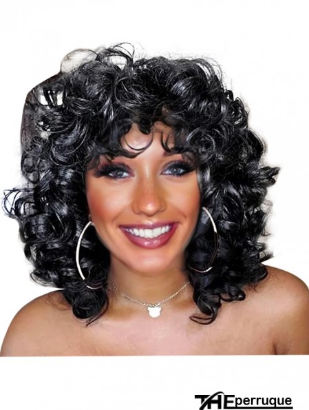 Perruque bouclée femme noire perruque bouclée courte douce noire