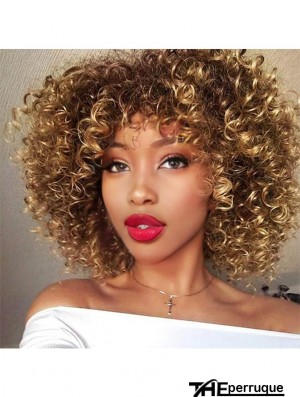 Perruque bouclée femme noire brune blonde mixte synthétique afro - américaine