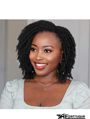 Perruques courtes fausses boucles pour les femmes noires Afro tressé boucles perruques pour les Afro - américains