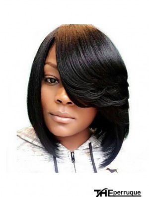 Cut Bob femmes synthétique perruque résistant à la chaleur vêtements afro - américains side Bang perruque