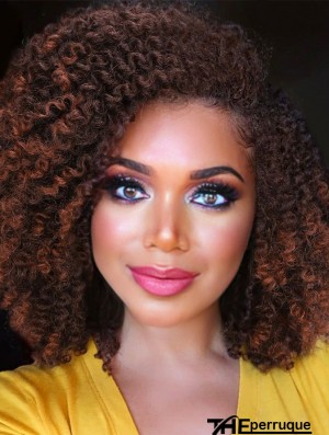 Perruque bouclée courte perruque partielle sur le côté Afro bomb Curl perruque afro - américaine