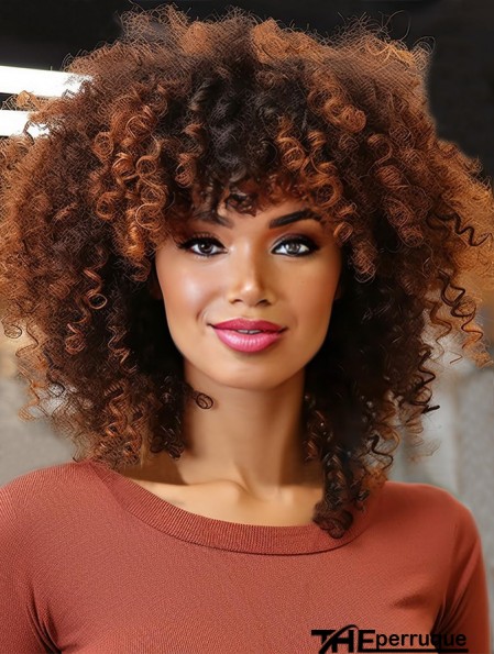 Blakc Women's African perruque | perruques de cheveux bouclés synthétiques pour un usage quotidien sans colle perruques