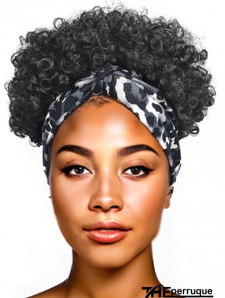 Perruque bouclée naturelle noire pour femme noire