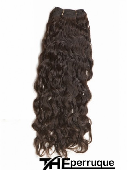 Extensions de trame de cheveux humains bruns bouclés et remy