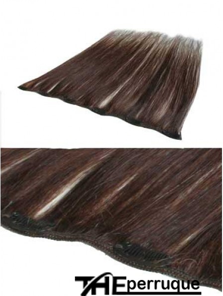 Remise Auburn Straight Remy Clip de cheveux humains dans les extensions de cheveux