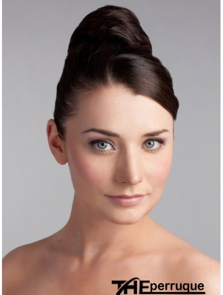 Postiches de chignon brun