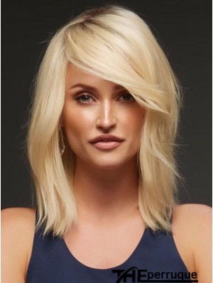 Blonde Layered Wavy 14  inchAcheter des perruques de cheveux humains