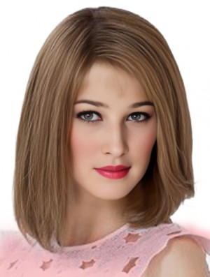 12 pouces d'épaule longueur nouveau brun remy perruques de cheveux humains bob
