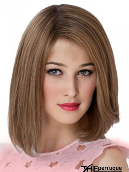 12 pouces d'épaule longueur nouveau brun remy perruques de cheveux humains bob