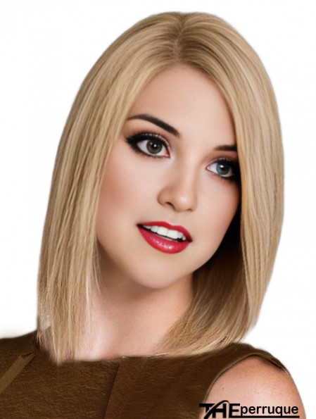 Long Bob Perruques Remy Humain 100% Noué À La Main Épaule Longueur