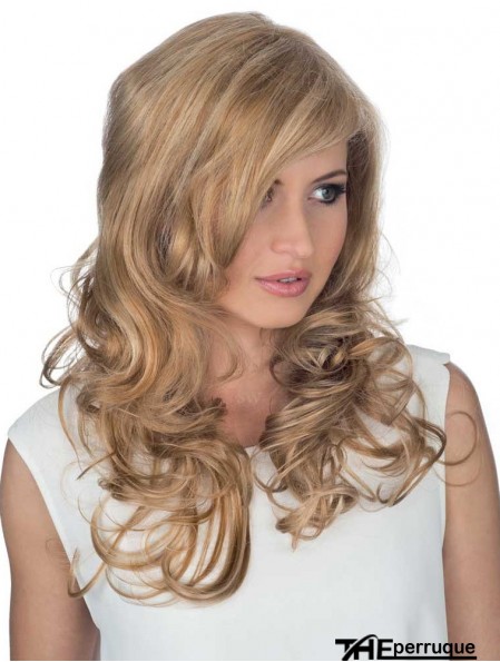 Remy Human Curly With Bangs Monofilament Hair Topper Cheveux humains UK