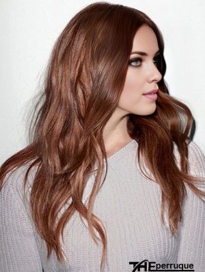 Style droit de longue longueur de dentelle de perruque de monofilament de cheveux humains avant