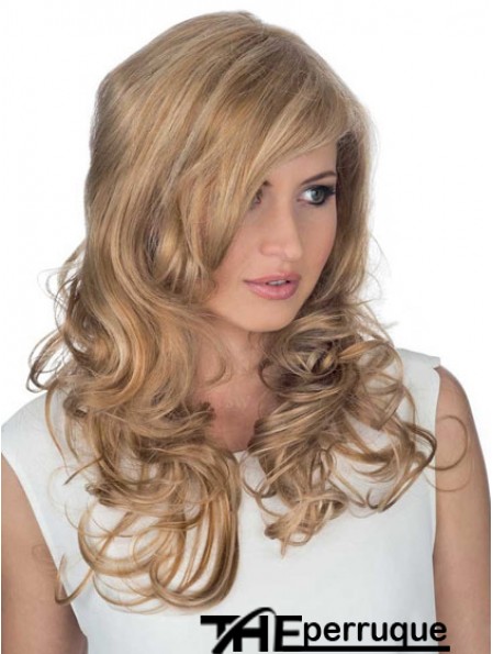 Vente en gros en ligne blonde bouclée longue célébrité avant de lacet perruques pour les femmes