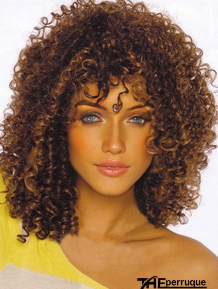 Perruques pour les femmes afro-américaines en couches coupe longueur d'épaule Kinky Style