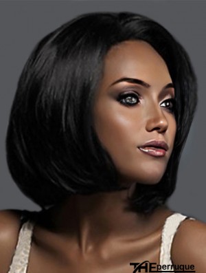 Les bobs de couleur noire classique coupent des perruques de longueur de menton pour les femmes afro-américaines