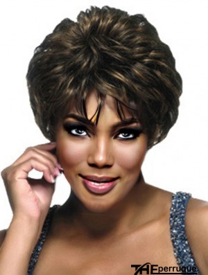 Cheveux afro-américains avec une couleur brune brésilienne sans capuchon