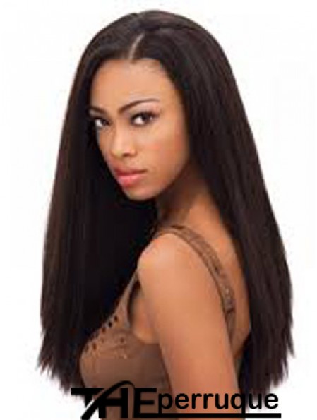 22 pouces perruques avant de lacet noir pour les femmes noires