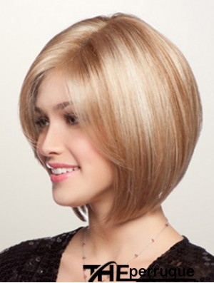 Perruques courtes en dentelle synthétique Bobs coupe la couleur blonde