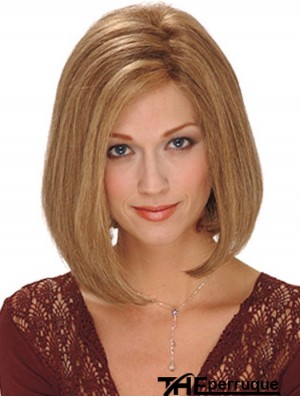 Bob synthétique perruques longueur de menton bobs coupe monofilament couleur blonde