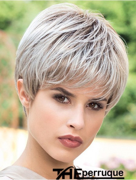 Mode 6 pouces droite Boycuts perruques courtes