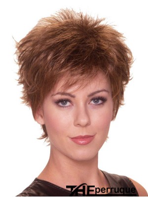 Boycuts droits 6 pouces Auburn Perfect Synthetic Wigs