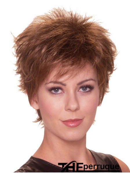 Boycuts droits 6 pouces Auburn Perfect Synthetic Wigs