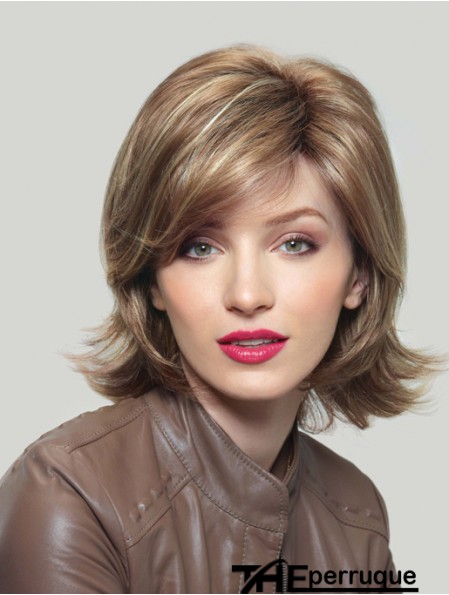 Synthétique UK Longueur de menton Capless Layered Cut Wavy Style