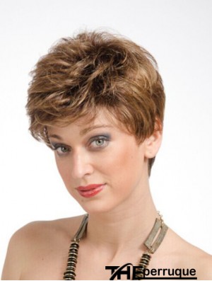 Online 6  inchStraight Auburn Boycuts Perruques Courtes