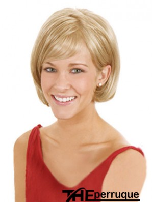 Lace Front Chin Longueur Straight Blonde Perruques Bob de haute qualité