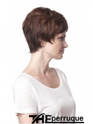 Wavy Layered 8  inchAuburn Perruques synthétiques incroyables
