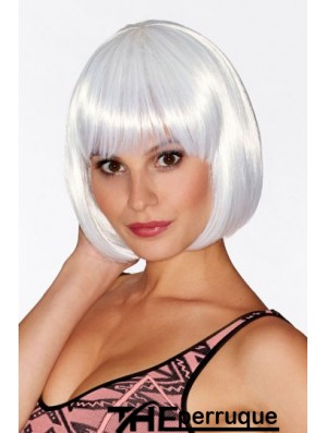 Bobs Straight Chin Longueur 10  inchPerruques moyennes conçues