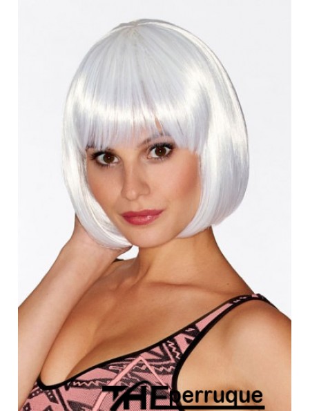 Bobs Straight Chin Longueur 10  inchPerruques moyennes conçues