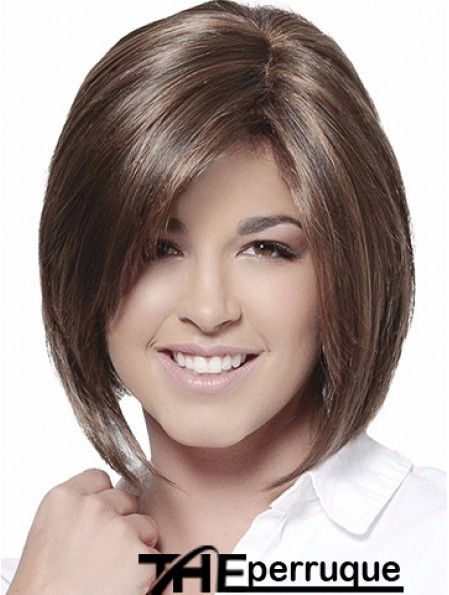 Bobs Brown Straight Chin Length 10  inchPerruques moyennes de haute qualité