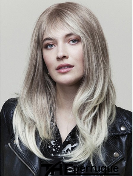 Wavy Beautiful 16 pouces Ombre / 2 Tone with Bangs Long Wigs