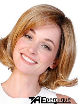 Synthétique Bobs Auburn Wavy 10 pouces femmes perruque moyenne