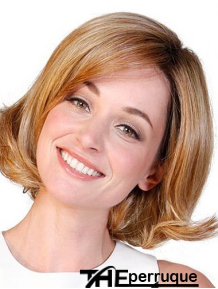 Synthétique Bobs Auburn Wavy 10 pouces femmes perruque moyenne