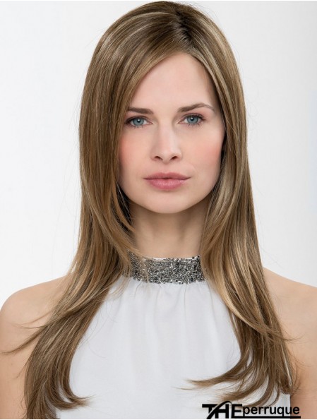 Synthétique Ombre / 2 tons droite 18  inchCapless sans frange longue perruque pour femme
