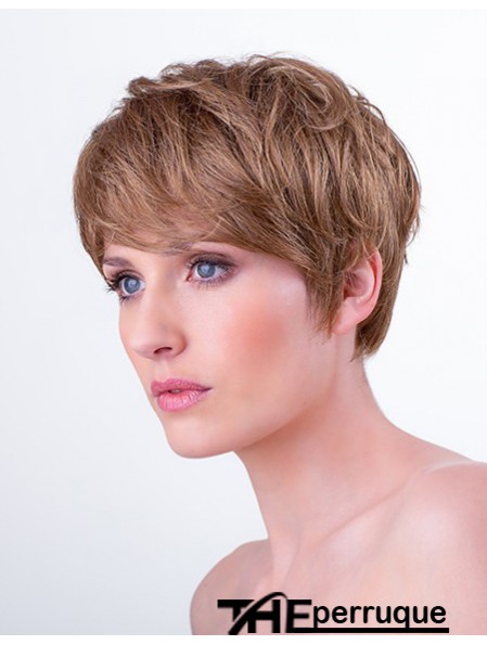 Monofilament synthétique 6  inchBoycuts Straight Auburn Coiffures courtes