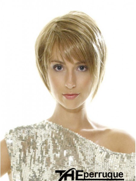 Perruques Bob droites de style blonde 8  inchdroites