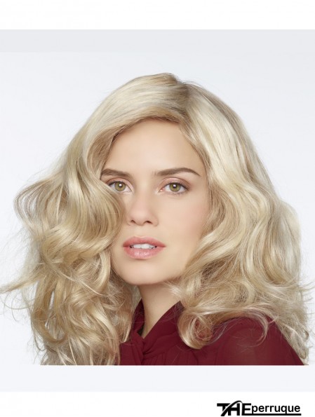 Perruques bouclées synthétiques blondes bouclées 100% attachées à la main