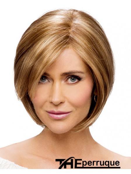Monofilament Straight Chin Length Synthetic Buy Blonde Bob Wig