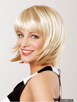 Perruques Bob Bob 10 pouces Lace Front Top Lace Longueur Blonde