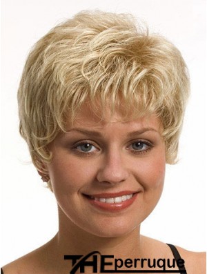 Boycuts Wavy Blonde Capless Meilleures perruques courtes