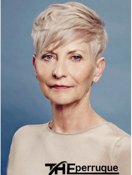 Perfect Short Straight Boycuts 8 pouces Perruques de cheveux humains