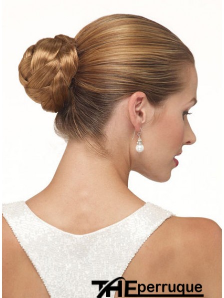 Clip marron en chignon